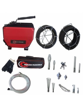 Mİran Makine 22/19/ 16mm Tıkanıklık Açma Spiral Set